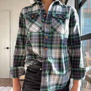 J. Crew Green Plaid Flannel (00)